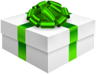 Gift Box with Bow in Green PNG Clipart - High-quality PNG Clipart Image from ClipartPNG.com