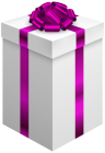 Gift Box with Purple Bow PNG Clipart - High-quality PNG Clipart Image from ClipartPNG.com