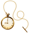 Gold Pocket Watch Clock PNG Clip Art - High-quality PNG Clipart Image from ClipartPNG.com