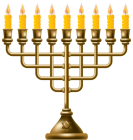Golden Menorah PNG Clip Art - High-quality PNG Clipart Image from ClipartPNG.com