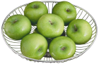 Green Apples in a Metal Bowl PNG Clipart - High-quality PNG Clipart Image from ClipartPNG.com