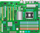 Green Computer Mainboard PNG Clipart  - High-quality PNG Clipart Image from ClipartPNG.com