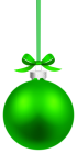 Green Hanging Christmas Ball PNG Clipart - High-quality PNG Clipart Image from ClipartPNG.com
