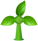 Green Leaves Wind Turbine PNG Clip Art - High-quality PNG Clipart Image from ClipartPNG.com