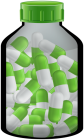 Green Medicine Bottle With Pills Capsules PNG Clipart - High-quality PNG Clipart Image from ClipartPNG.com