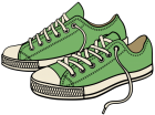 Green Sneakers PNG Clipart