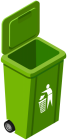 Green Trash Can PNG Clip Art Image - High-quality PNG Clipart Image from ClipartPNG.com