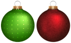 Green and Red Christmas Balls PNG Clip Art - High-quality PNG Clipart Image from ClipartPNG.com