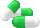 Green and White Pills Capsules PNG Clipart - High-quality PNG Clipart Image from ClipartPNG.com