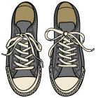 Grey Sneakers PNG Clipart - High-quality PNG Clipart Image from ClipartPNG.com