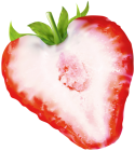 Half Strawberry PNG Clip Art  - High-quality PNG Clipart Image from ClipartPNG.com