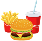 Hamburger Fries and Cola PNG Clipart  - High-quality PNG Clipart Image from ClipartPNG.com