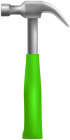 Hammer With Green Handle PNG Image - High-quality PNG Clipart Image from ClipartPNG.com