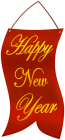 Happy New Year Red PNG Clipart  - High-quality PNG Clipart Image from ClipartPNG.com