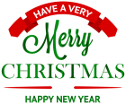 Have a Merry Christmas Decoration PNG Clipart - High-quality PNG Clipart Image from ClipartPNG.com