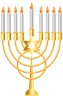 Menorah Gold PNG Clip Art  - High-quality PNG Clipart Image from ClipartPNG.com