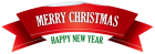 Merry Christmas Red Snowy Banner PNG Clipart  - High-quality PNG Clipart Image from ClipartPNG.com