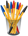 Metal Cup with Pens PNG Clip Art - High-quality PNG Clipart Image from ClipartPNG.com