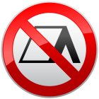 No Camping Prohibition Sign PNG Clipart  - High-quality PNG Clipart Image from ClipartPNG.com