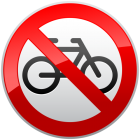 No Cycles Prohibition Sign PNG Clipart - High-quality PNG Clipart Image from ClipartPNG.com
