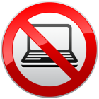 No Laptop Prohibition Sign PNG Clipart - High-quality PNG Clipart Image from ClipartPNG.com