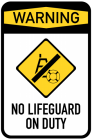 No Lifeguard on Duty Sign PNG Clip Art - High-quality PNG Clipart Image from ClipartPNG.com