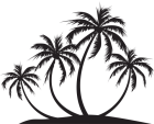 Palm Island Silhouette PNG Clip Art - High-quality PNG Clipart Image from ClipartPNG.com