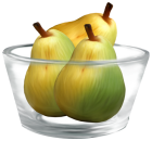 Pears in a Glass Bowl PNG Clipart  - High-quality PNG Clipart Image from ClipartPNG.com