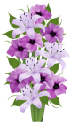 Purple Decorative Bouquet PNG Clipart  - High-quality PNG Clipart Image from ClipartPNG.com