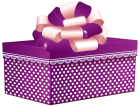 Purple Dotted Gift Box PNG Clipart  - High-quality PNG Clipart Image from ClipartPNG.com