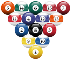 Racked Billiard Pool Balls PNG Clipart - High-quality PNG Clipart Image from ClipartPNG.com