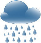 Rain Cloud Weather Icon PNG Clip Art