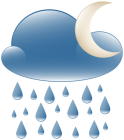 Rainy Night Weather Icon PNG Clip Art  - High-quality PNG Clipart Image from ClipartPNG.com