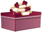Red Dotted Gift Box PNG Clipart  - High-quality PNG Clipart Image from ClipartPNG.com