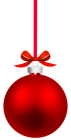 Red Hanging Christmas Ball PNG Clipart - High-quality PNG Clipart Image from ClipartPNG.com