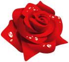 Red Rose with Dew PNG Clipart - High-quality PNG Clipart Image from ClipartPNG.com