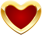 Red and Gold Heart PNG Clipart - High-quality PNG Clipart Image from ClipartPNG.com