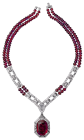 Red and White Diamond Necklace PNG Clipart - High-quality PNG Clipart Image from ClipartPNG.com