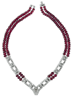 Red and White Necklace PNG Clipart - High-quality PNG Clipart Image from ClipartPNG.com