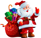 Santa Claus with Big Bag PNG Clipart - High-quality PNG Clipart Image from ClipartPNG.com