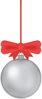 Silver Christmas Ball PNG Clip Art - High-quality PNG Clipart Image from ClipartPNG.com