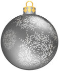 Silver Christmas Ball PNG Clipart - High-quality PNG Clipart Image from ClipartPNG.com