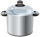 Silver Cooking Pot Clipart - High-quality PNG Clipart Image from ClipartPNG.com