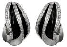 Silver and Black Earrings with Diamonds PNG Clipart  - High-quality PNG Clipart Image from ClipartPNG.com
