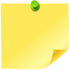 Sticky Note Yellow PNG Clip Art - High-quality PNG Clipart Image from ClipartPNG.com