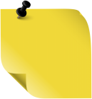 Sticky Note Yellow PNG Clipart - High-quality PNG Clipart Image from ClipartPNG.com