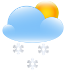 Sun Cloud and Snow Weather Icon PNG Clip Art  - High-quality PNG Clipart Image from ClipartPNG.com