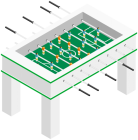 Table Football Game PNG Clip Art  - High-quality PNG Clipart Image from ClipartPNG.com