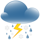 Thunder Rain and Snow Weather Icon PNG Clip Art - High-quality PNG Clipart Image from ClipartPNG.com