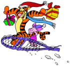 Tigger and Piglet Christmas PNG Clip Art  - High-quality PNG Clipart Image from ClipartPNG.com